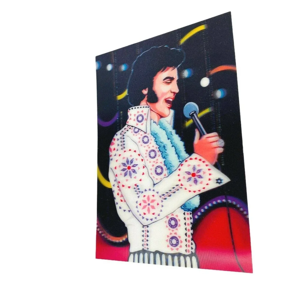 Elvis Presley Juan Carlos Lenticular‎ 3-D Postcard